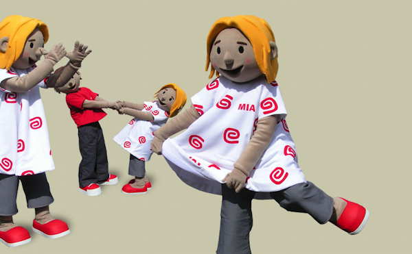 Messemaskottchen für die junge Messe Hannover.